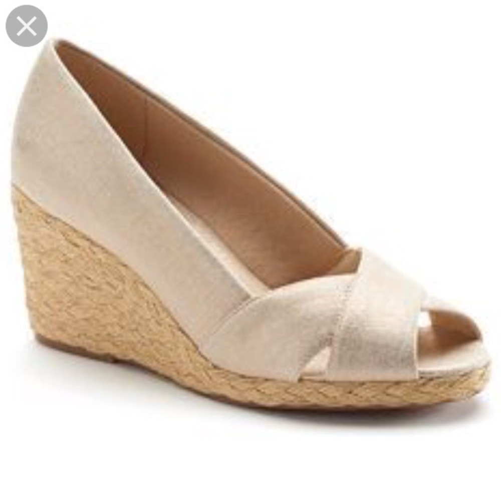 Ralph Lauren Peep Toe Espadrilles